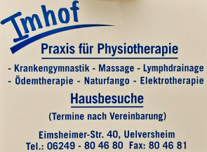 Physiotherapie Imhof in Uelversheim