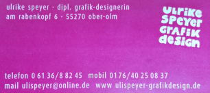 Firmenansicht von „Ulrike Speyer - Grafikdesign“