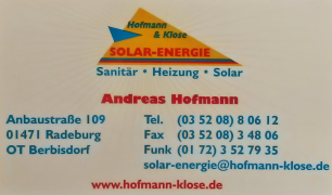 Firmenansicht von „Solar-Energie Andreas Hofmann“