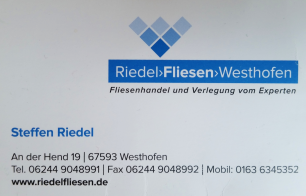 Firmenansicht von „Riedel Fliesen Westhofen“