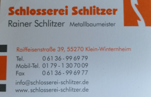 Firmenansicht von „Schlosserei Rainer Schlitzer“
