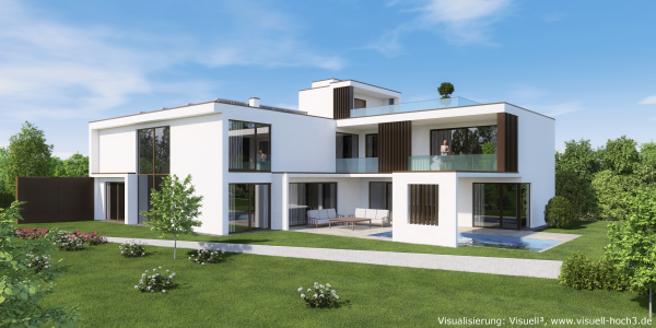 Ansicht der Referenz „Architekturvisualisierung einer Luxus-Immobilie“