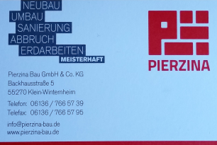 Firmenansicht von „Pierzina Bau GmbH & Co. KG“