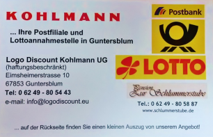 Logo Discount Kohlmann in Guntersblum